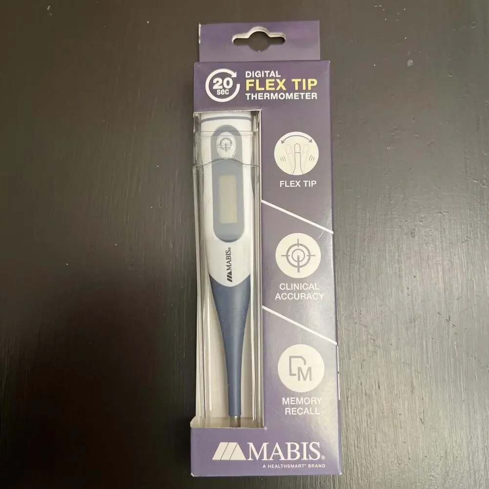 NIB Mabis 60-Second Multi-Use Digital Thermometer with Case‎